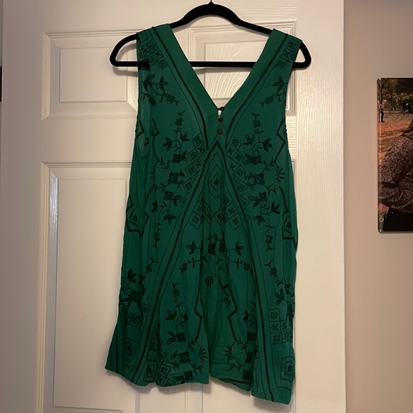 FREE PEOPLE GREEN COVER UP - Picture 1 of 3